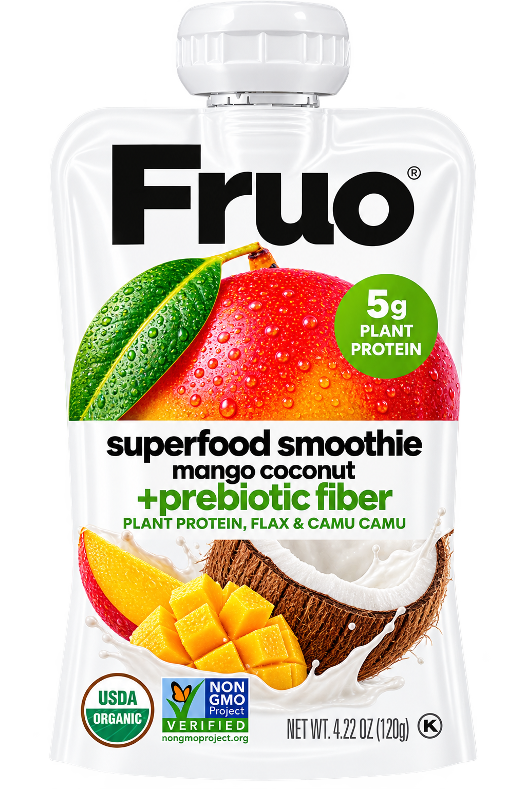 Mango Coconut, Superfood Smoothie + Prebiotic Fiber